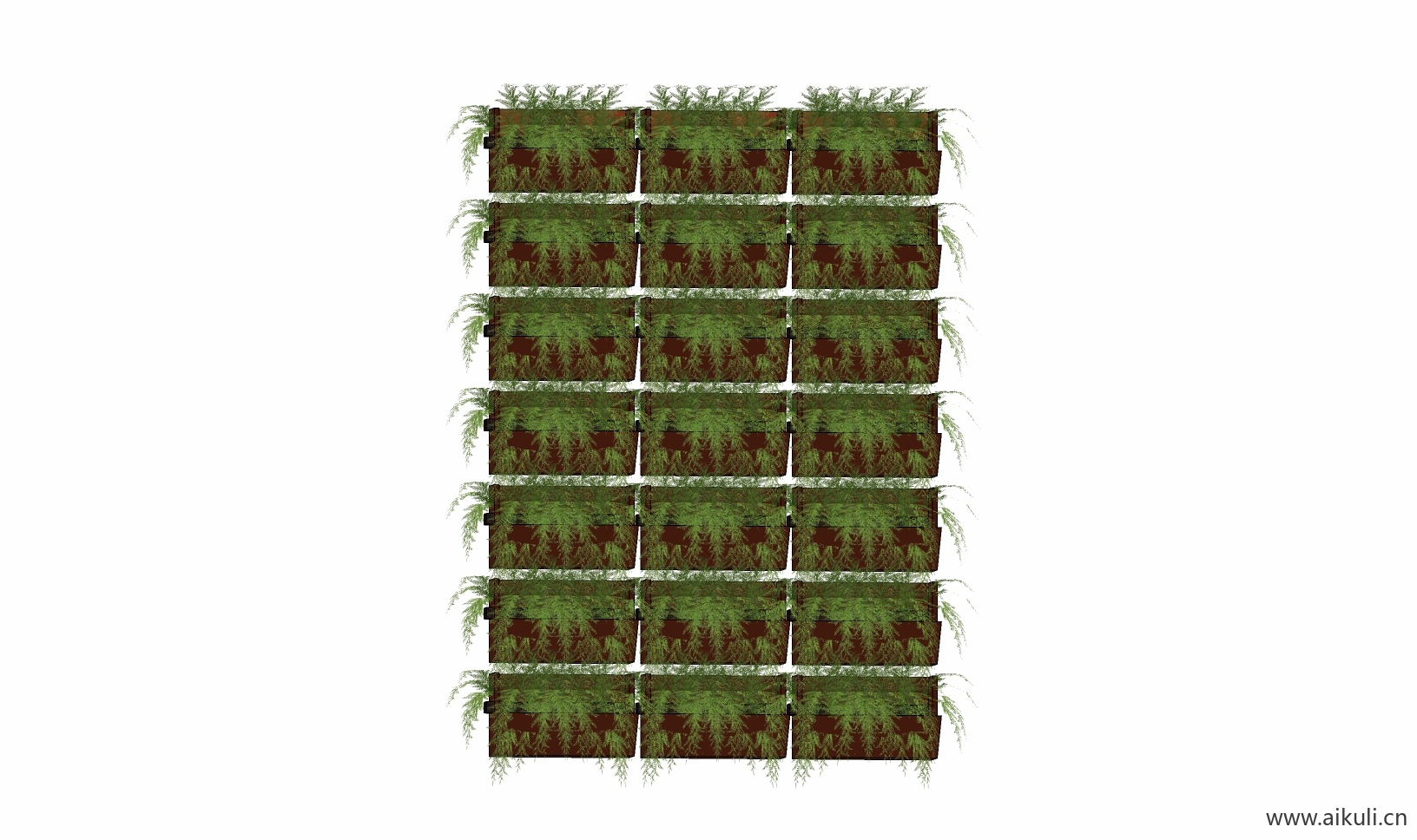 现代绿墙花架 拱门植物 植物墙 盆栽 盆景W-su免费模型