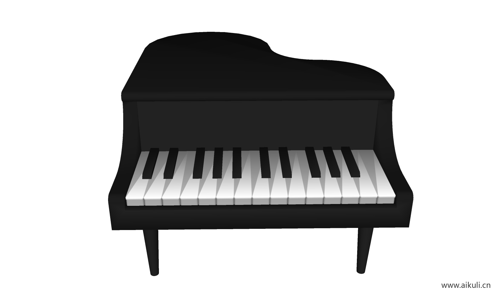 现代 唢呐 吉他 电子钢琴 手鼓 古代乐器BA-SU免费模型