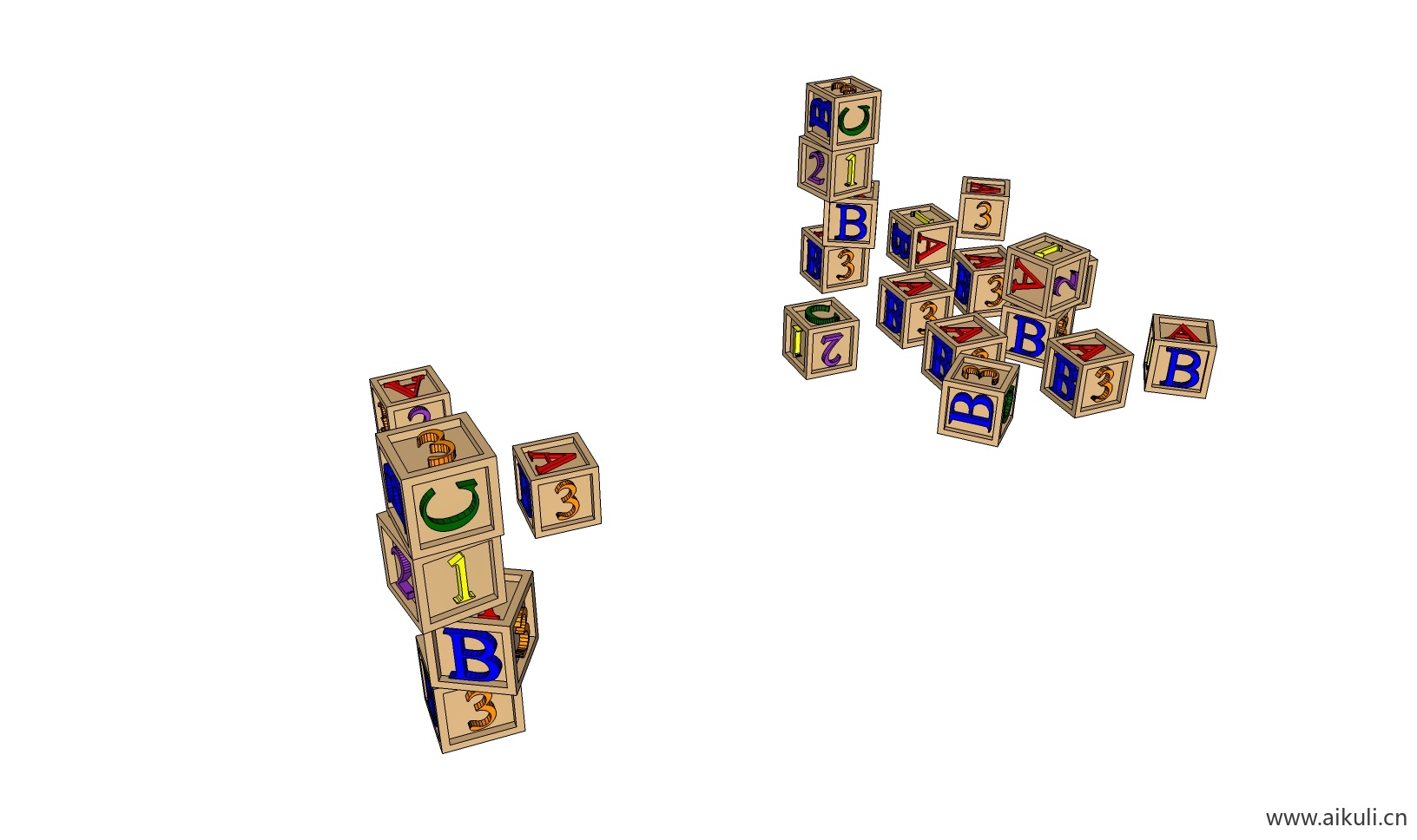 幼儿园卡通玩具 儿童玩具 教学设备BA-SN模型