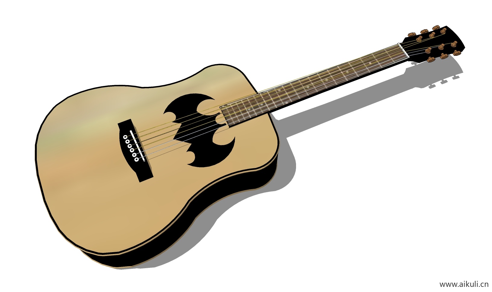 现代 唢呐 吉他 电子钢琴 手鼓 古代乐器CH-SU免费模型