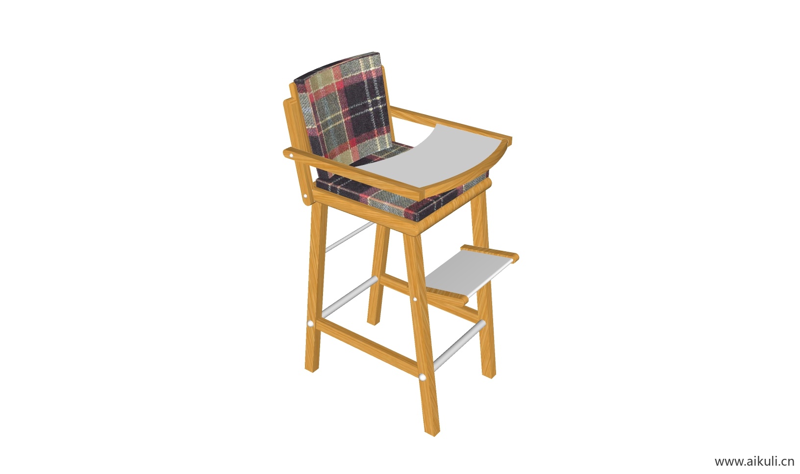 现代儿童卡通桌椅 幼儿园桌椅设施N-SU模型