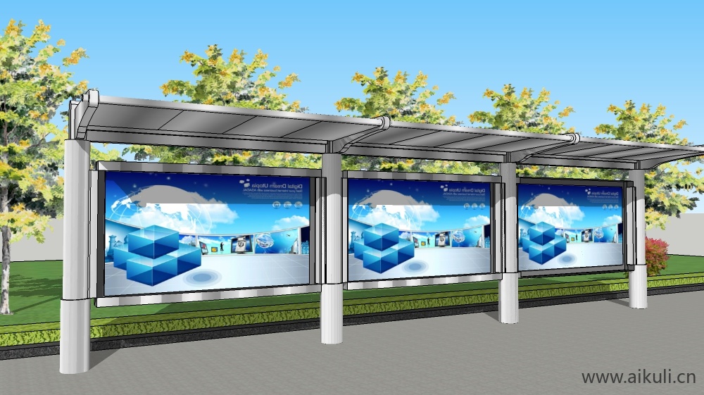 中式宣传栏 校园文化宣传栏Bulletin boardESU模型