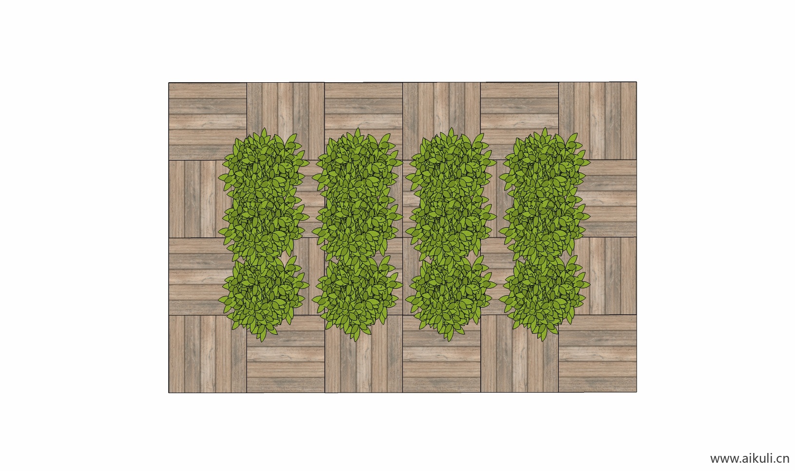 现代绿墙花架 拱门植物 植物墙 盆栽 盆景BB-su免费模型