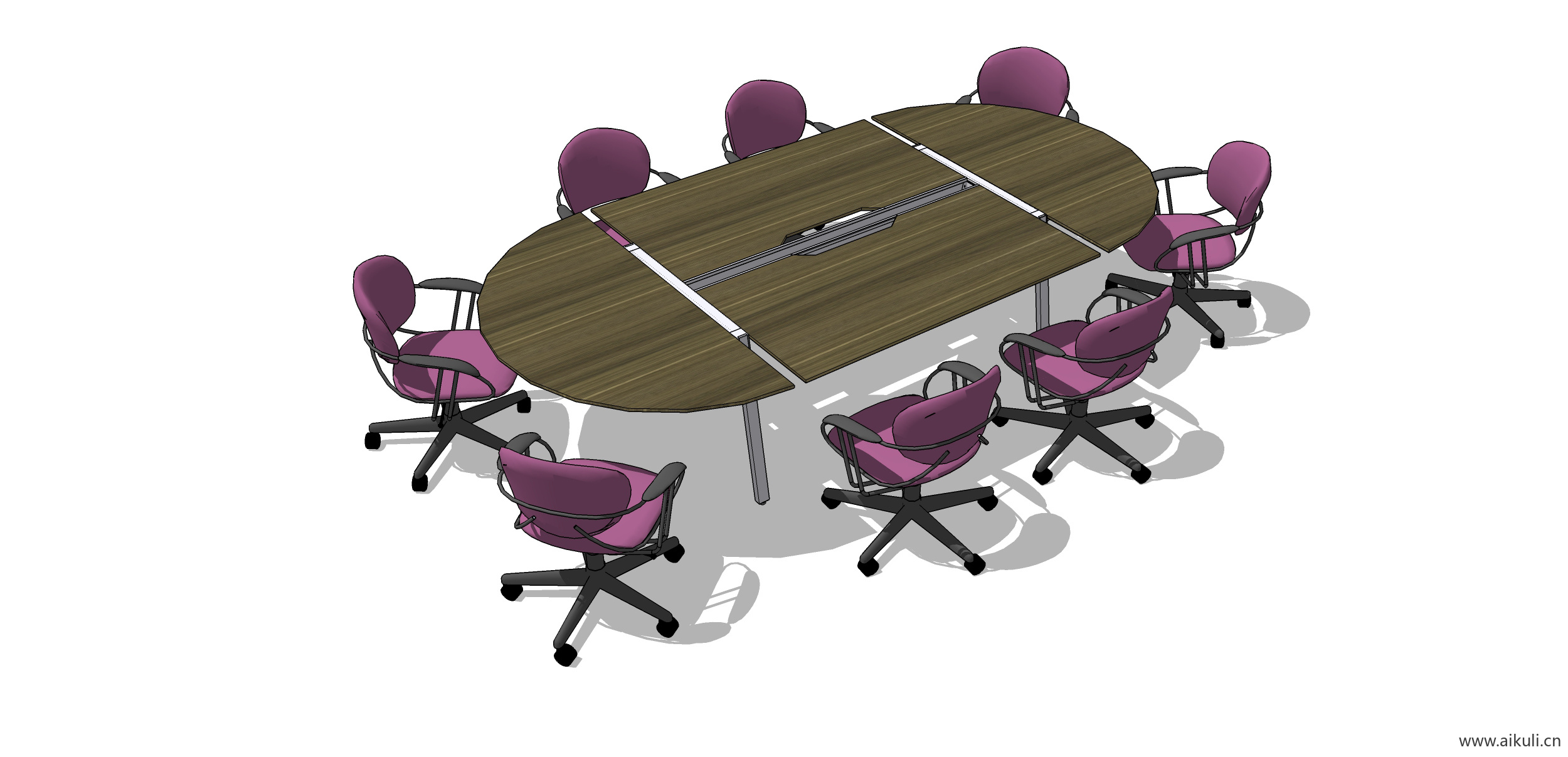 现代工装会议桌椅 实木桌椅Y-SU模型