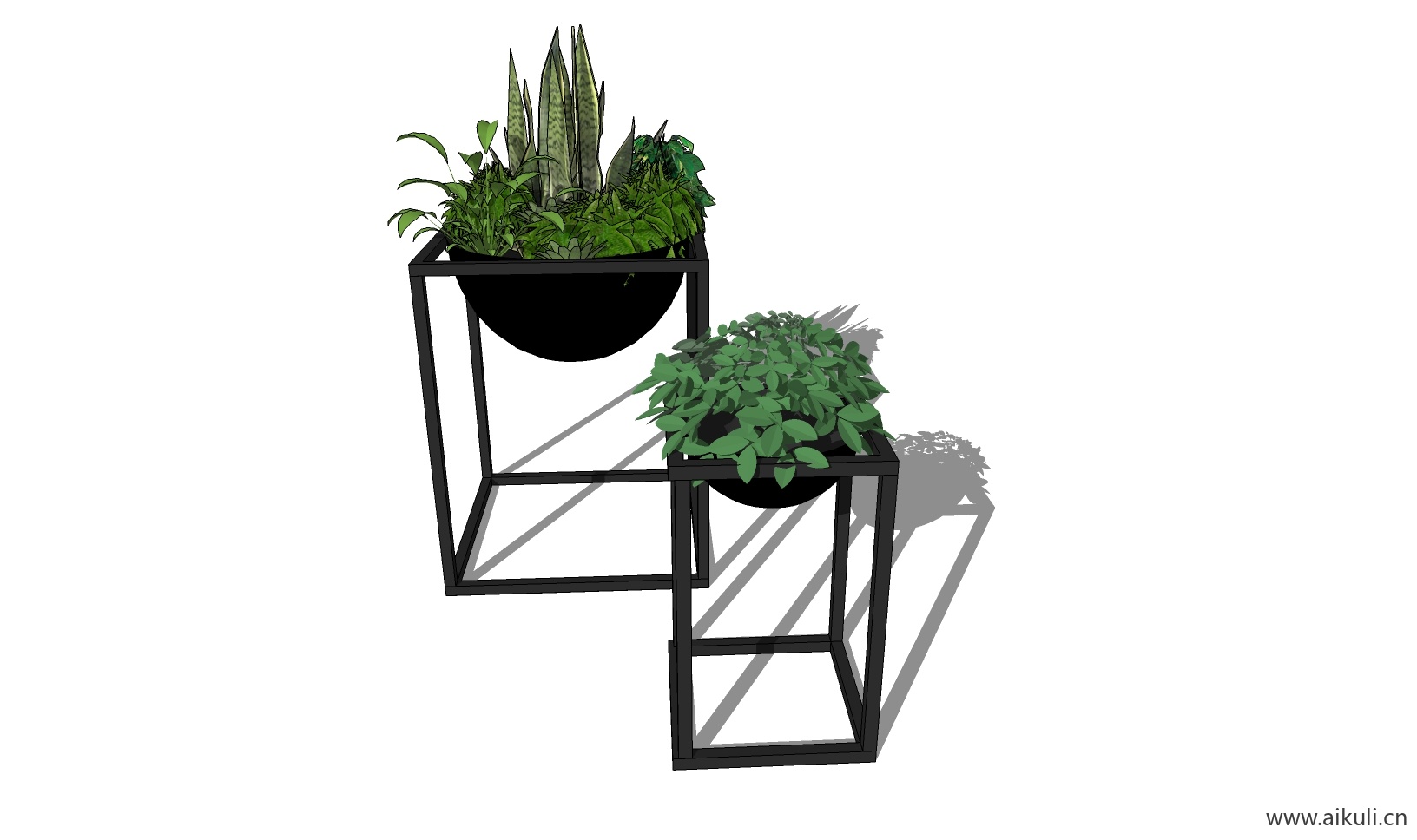 绿墙花架 拱门植物 植物墙 盆栽 盆景BI-su免费模型