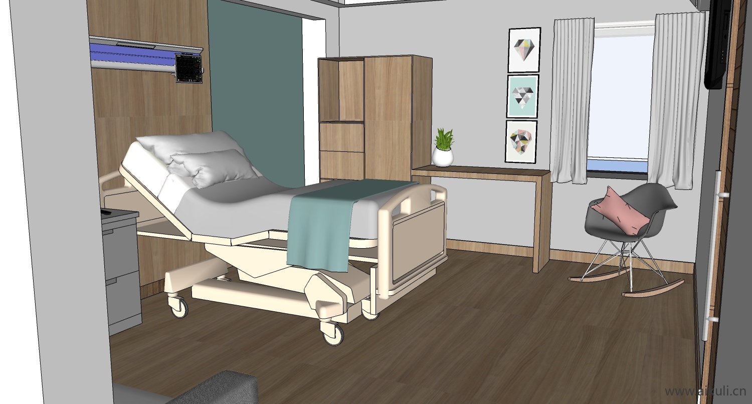 病床病房医疗 医疗设备设施hospital bedy su模型