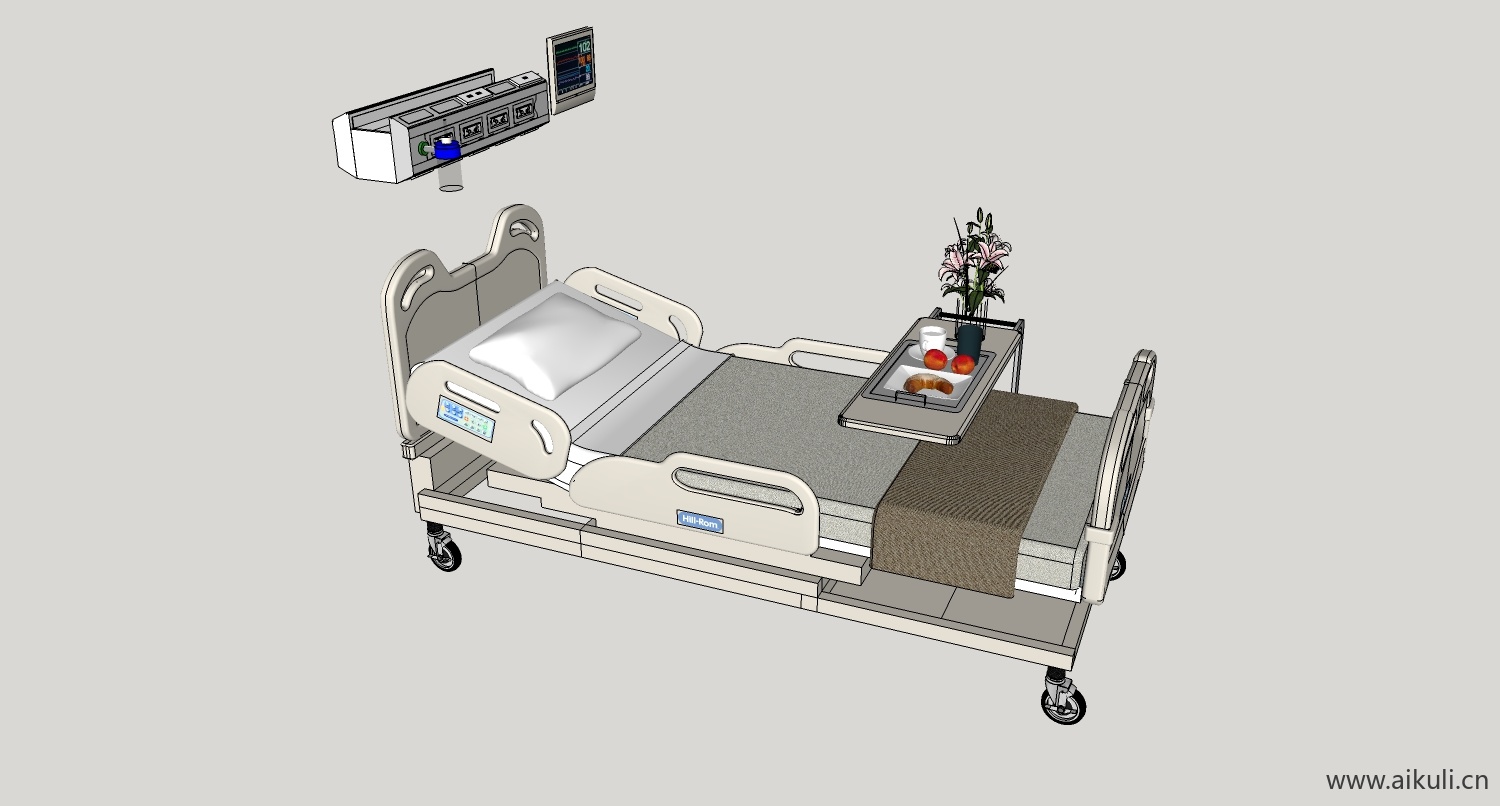病床病房医疗 医疗设备设施hospital bedm su模型