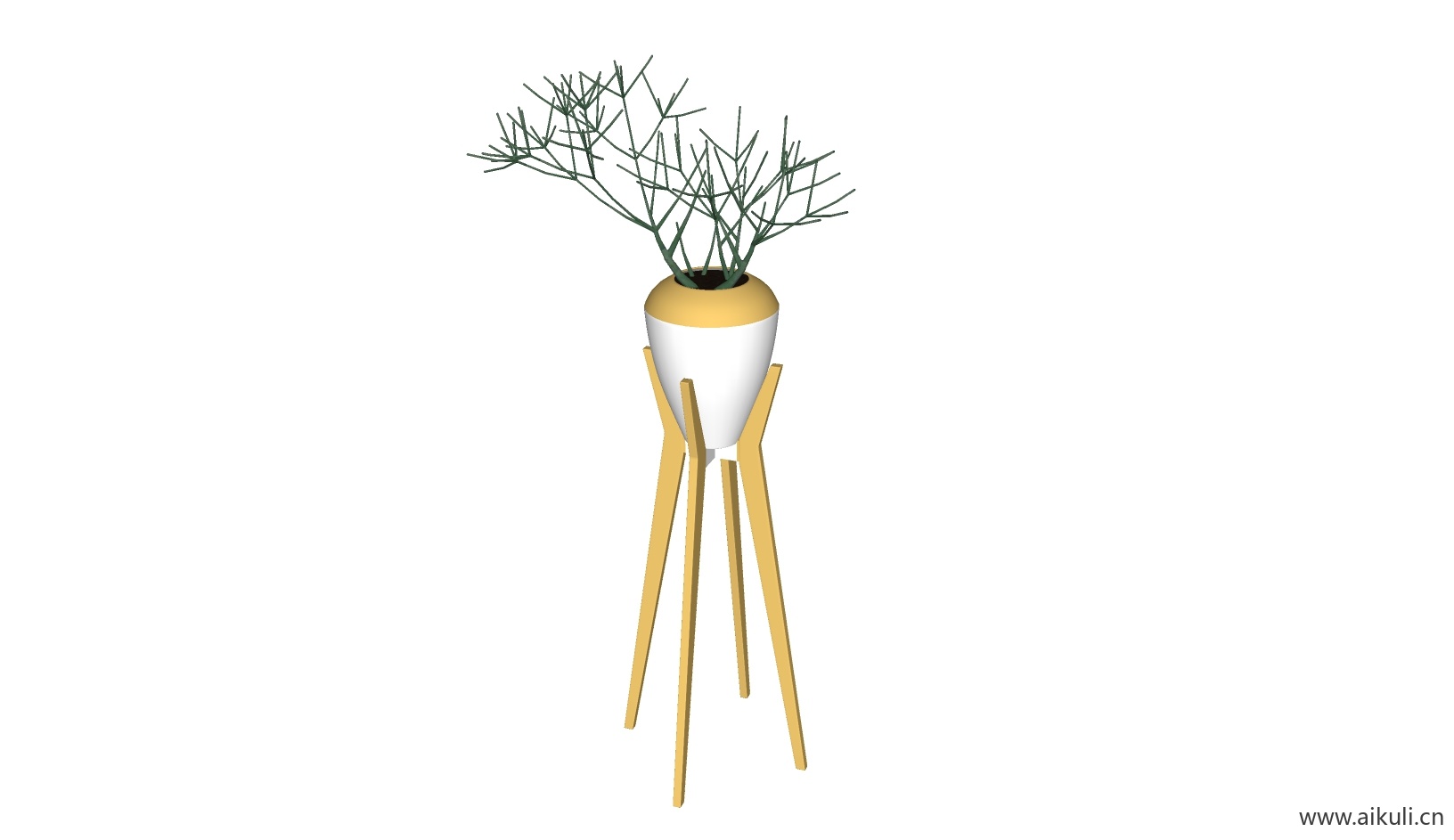 绿墙花架 拱门植物 植物墙 盆栽 盆景CG-su免费模型