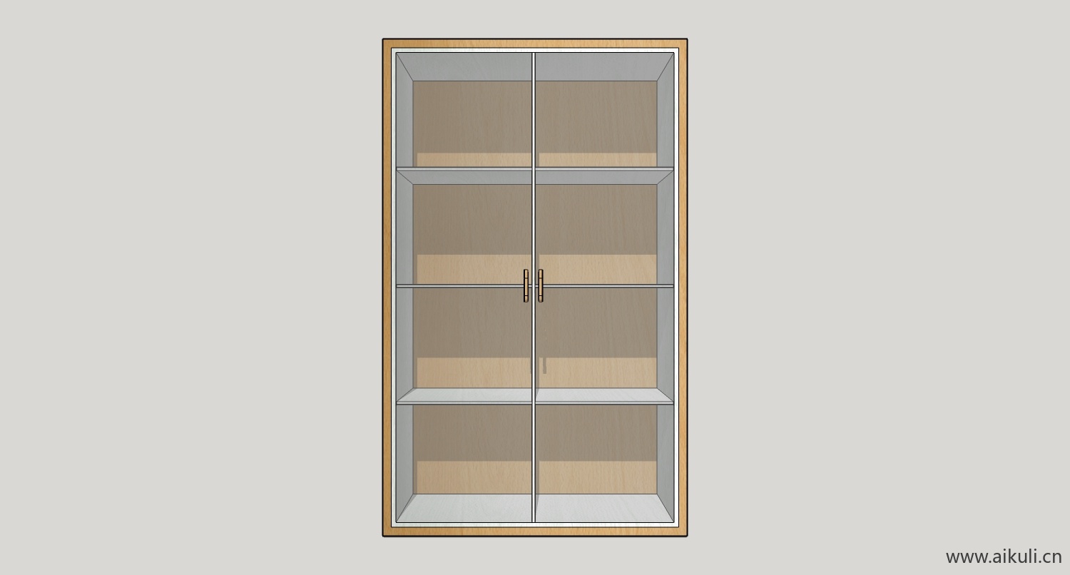 现代墙柜 书架 异形书柜bookcasebx su模型