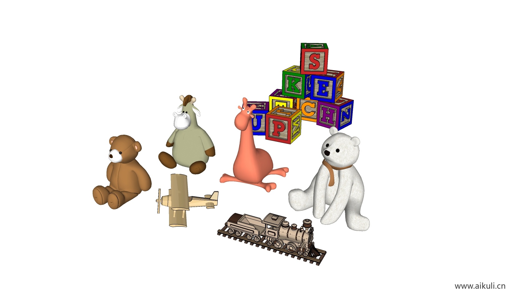 幼儿园卡通玩具 儿童玩具 教学设备J-SN模型