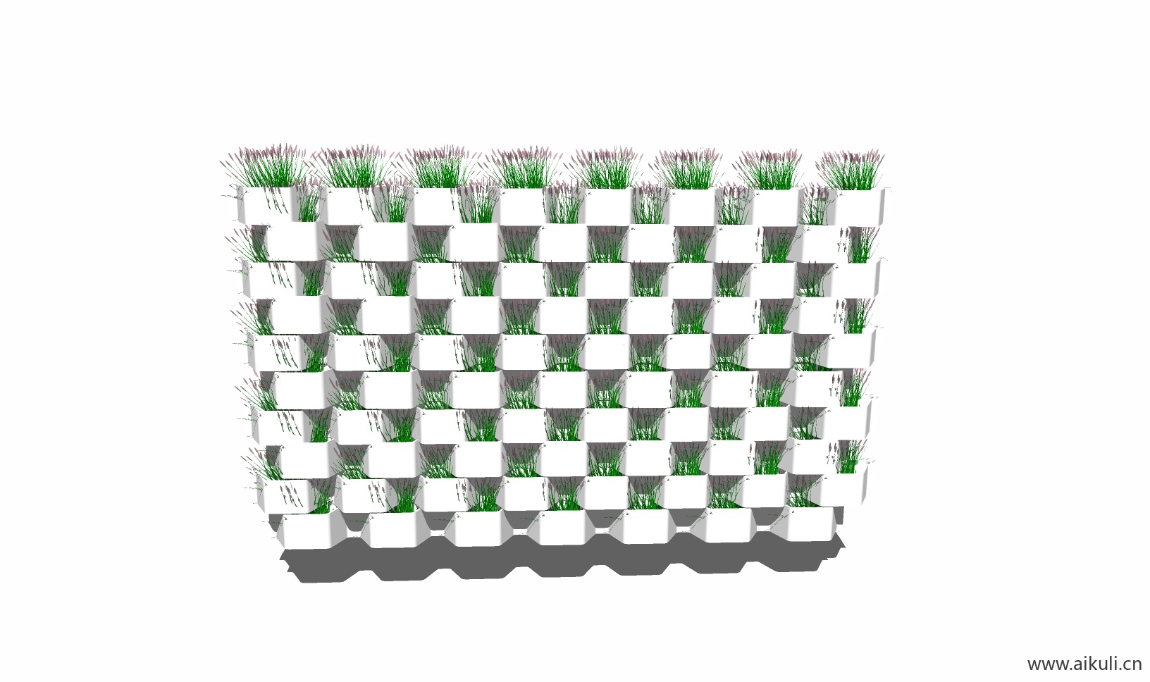 现代绿墙花架 拱门植物 植物墙 盆栽 盆景X-su免费模型