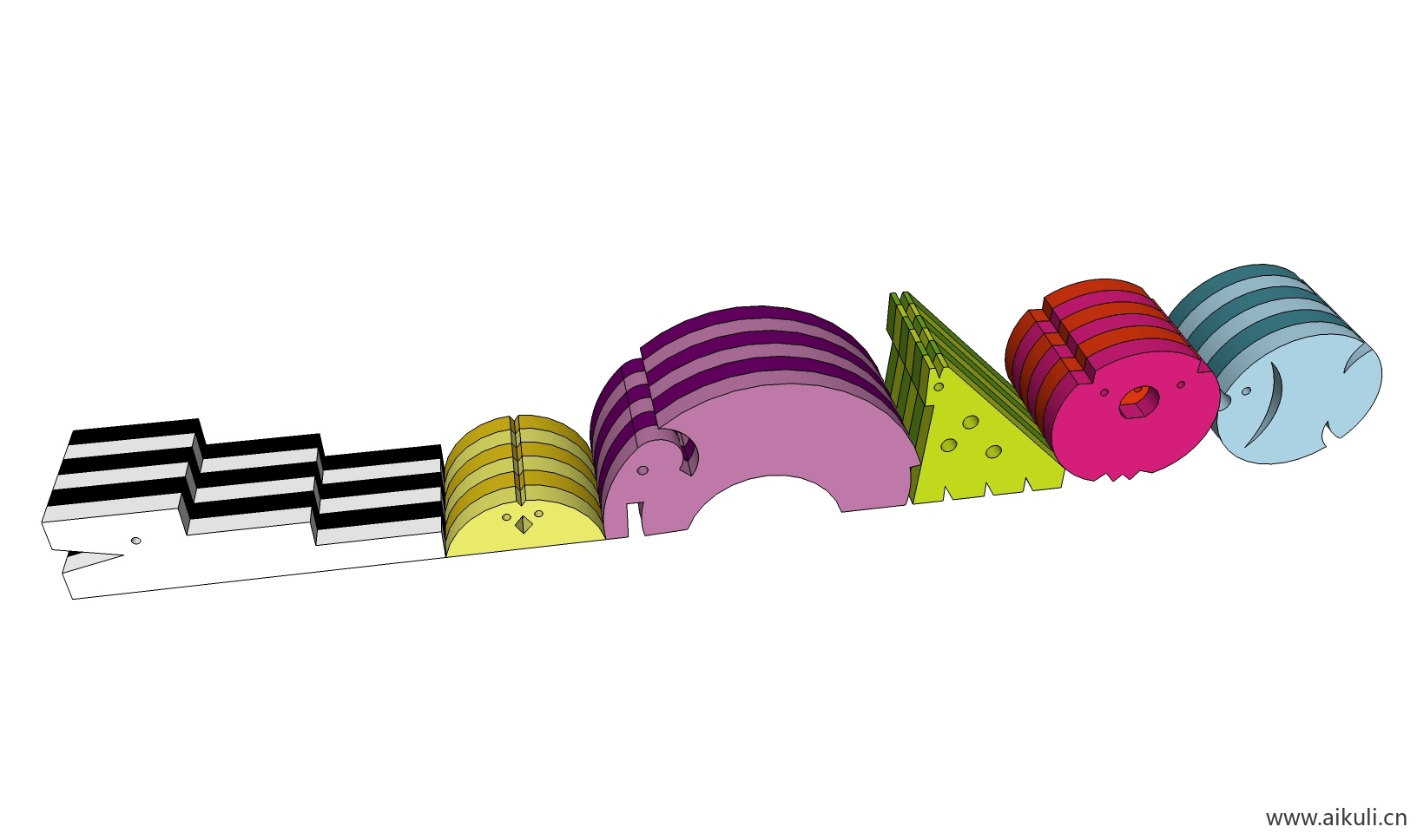 卡通玩具 现代幼儿园儿童玩具 教学设备BJ-SN模型