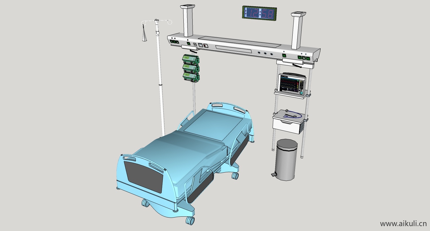 病床病房医疗 医疗设备设施hospital bedb su模型