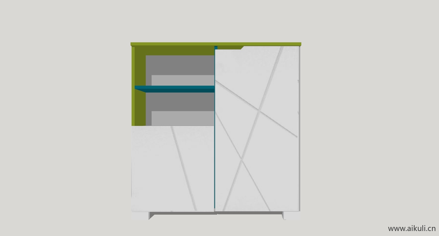 su模型墙柜 书架 异形书柜bookcasem su素材