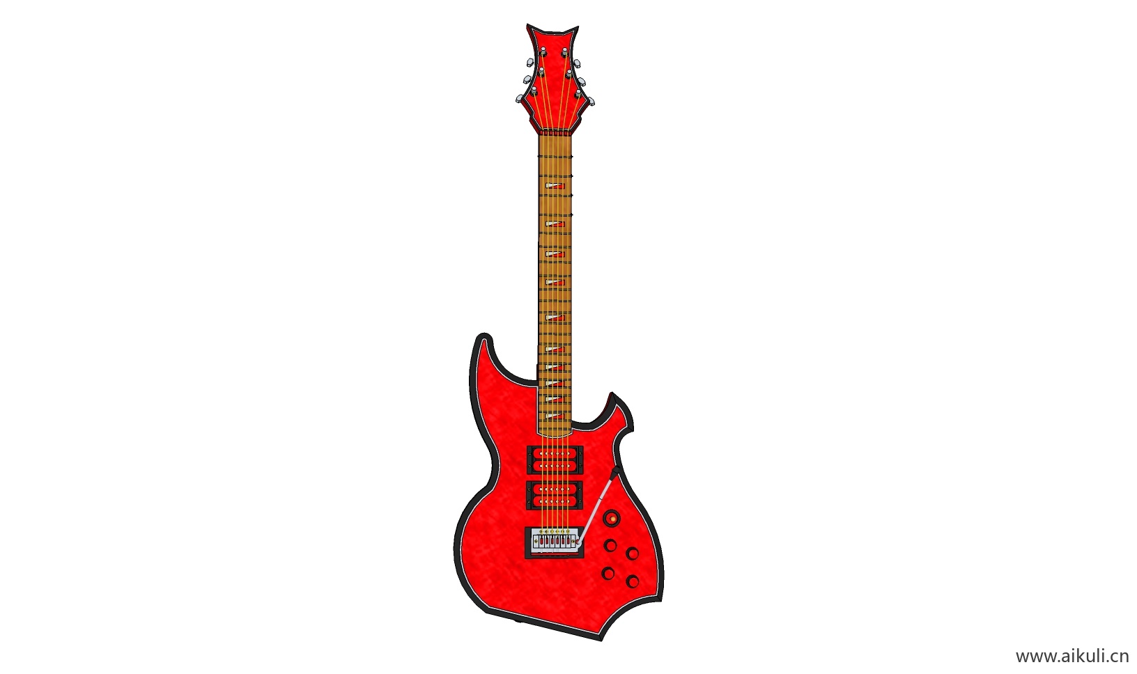 吉他 钢琴 手鼓 乐器Q-SU免费模型