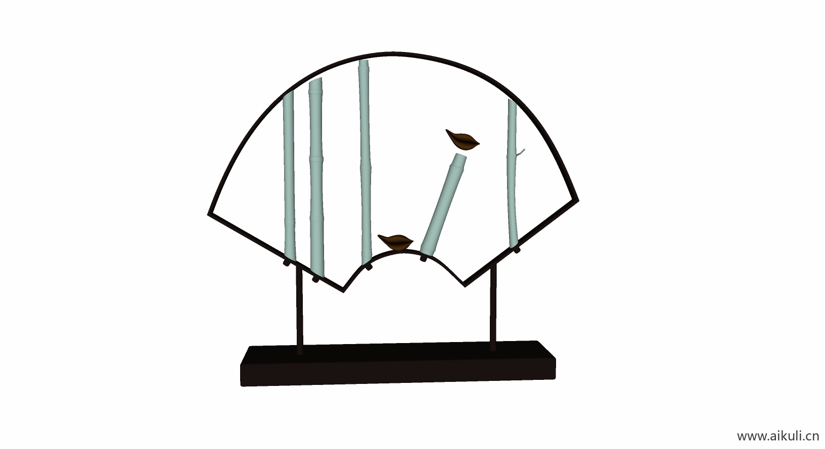 新中式摆件 SU模型饰品_2