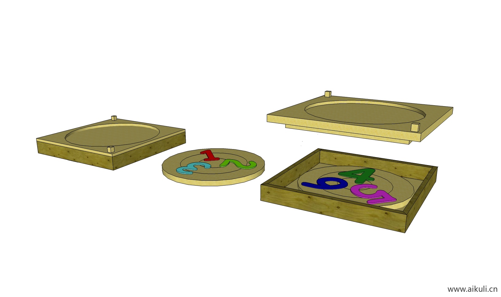 幼儿园卡通玩具 儿童玩具 教学设备W-SN模型