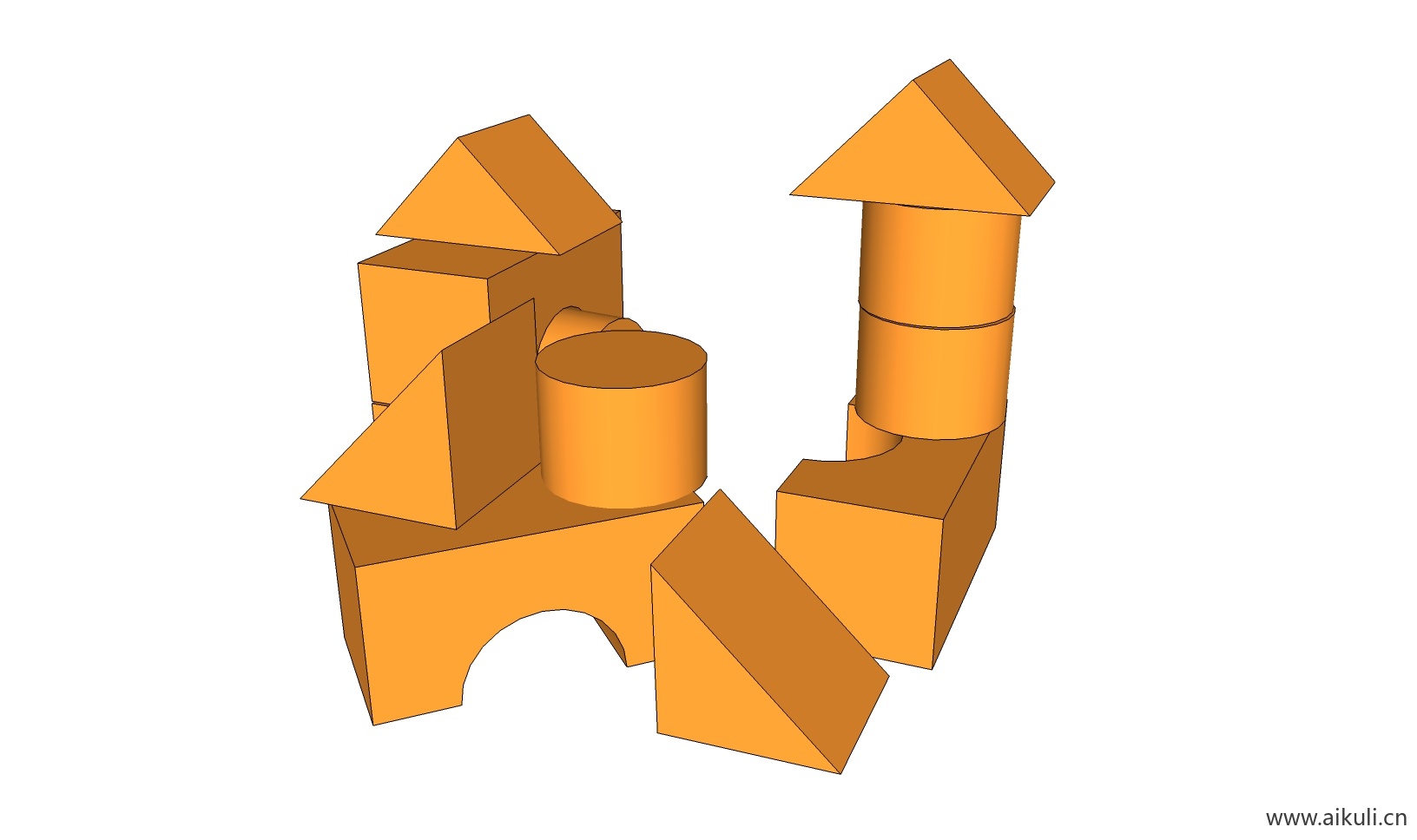 幼儿园卡通玩具 儿童玩具 教学设备M-SN模型