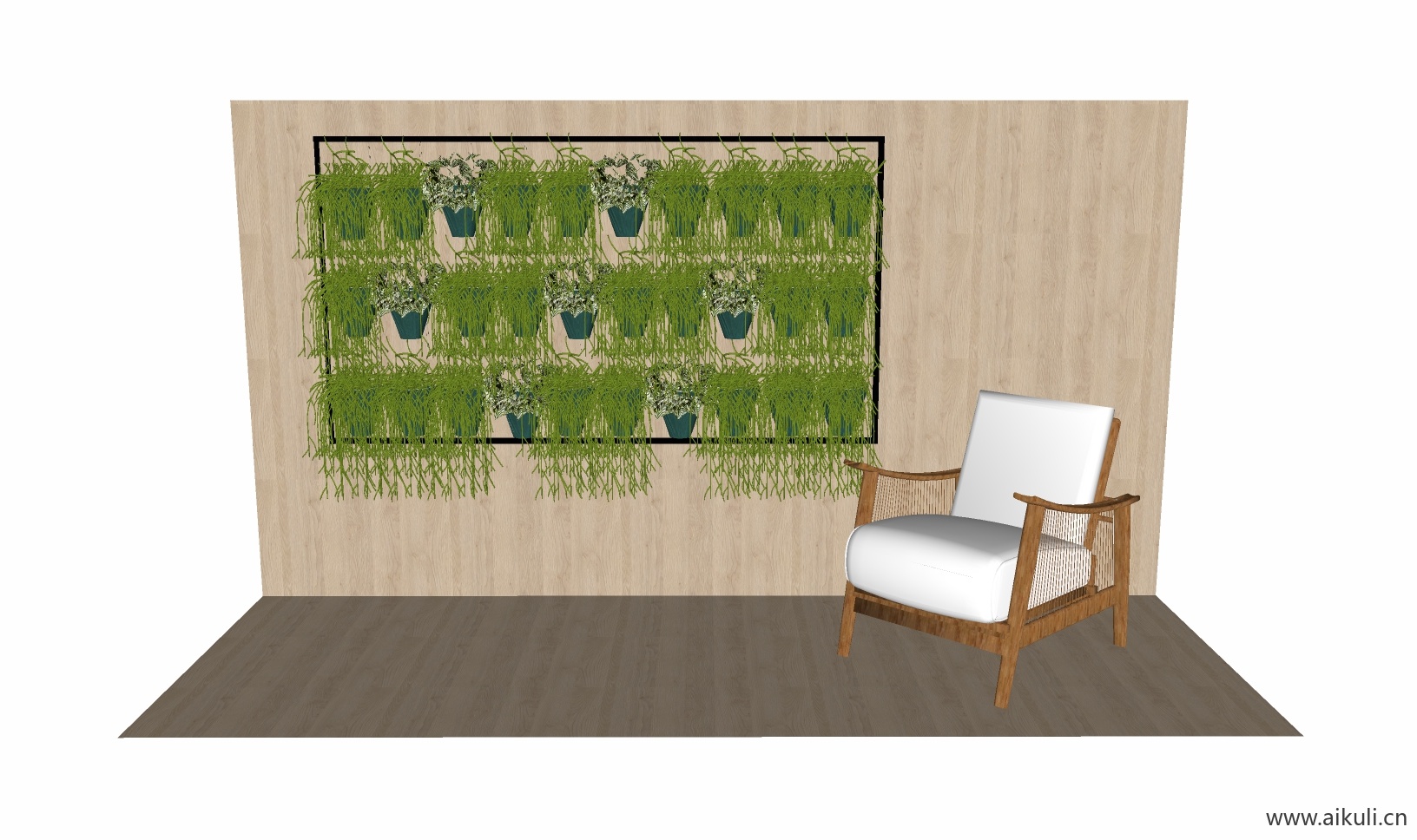 现代绿墙花架 拱门植物 植物墙 盆栽 盆景Q-su免费模型