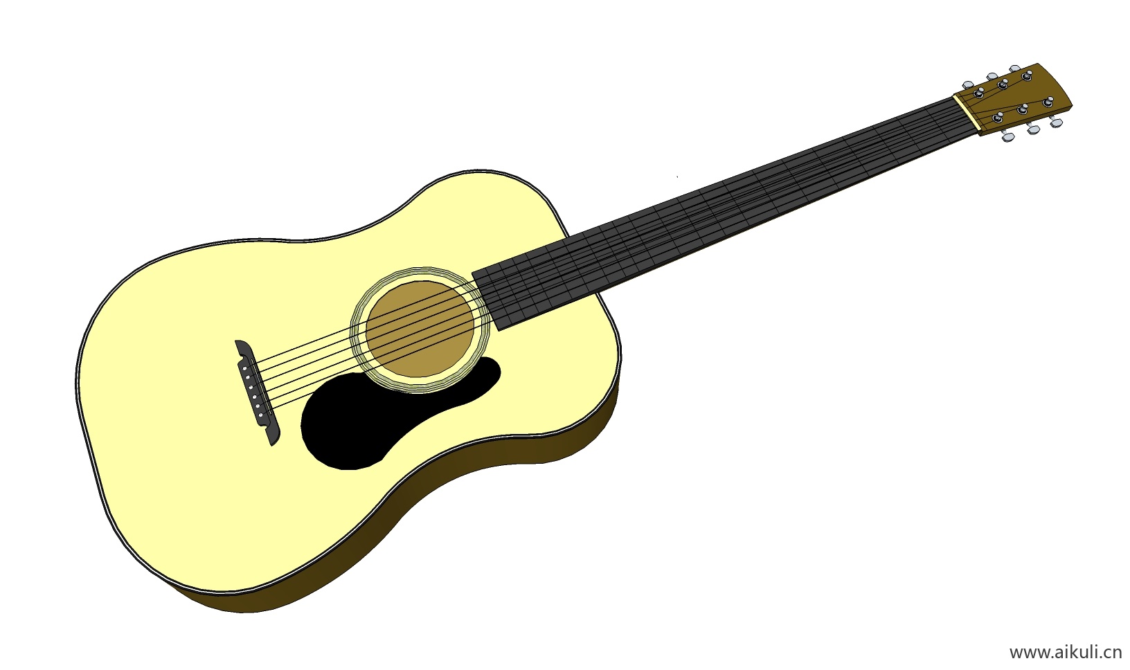 吉他 钢琴 手鼓 乐器CD-SU免费模型