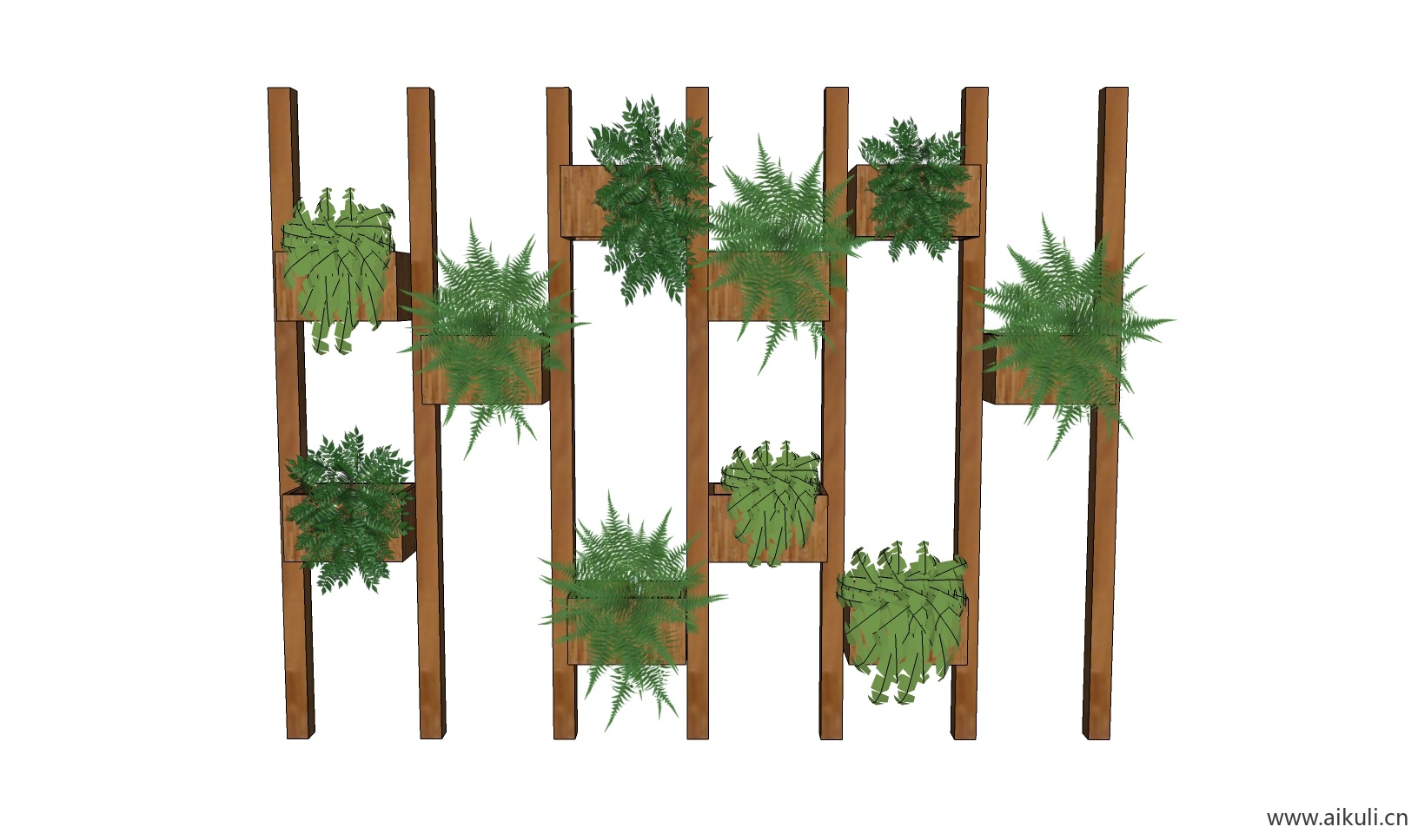 绿墙花架 拱门植物 植物墙 盆栽 盆景CC-su免费模型