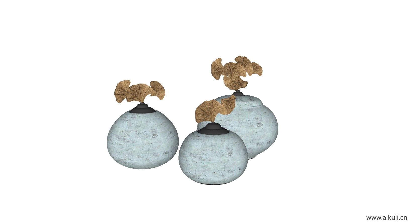 新中式摆件 SU室内摆件5饰品