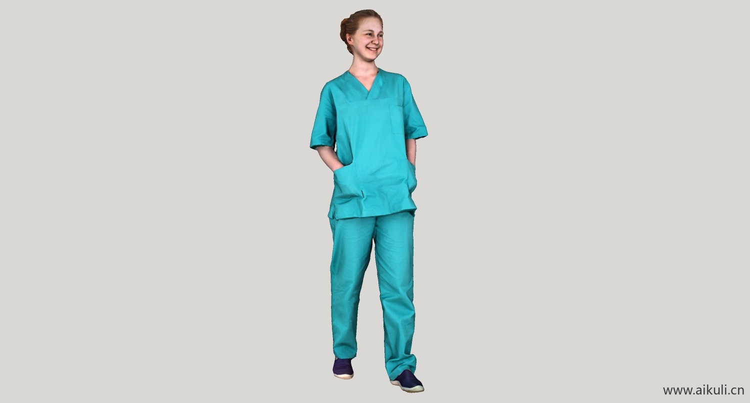 医护人员su模型素材 h-medical staff