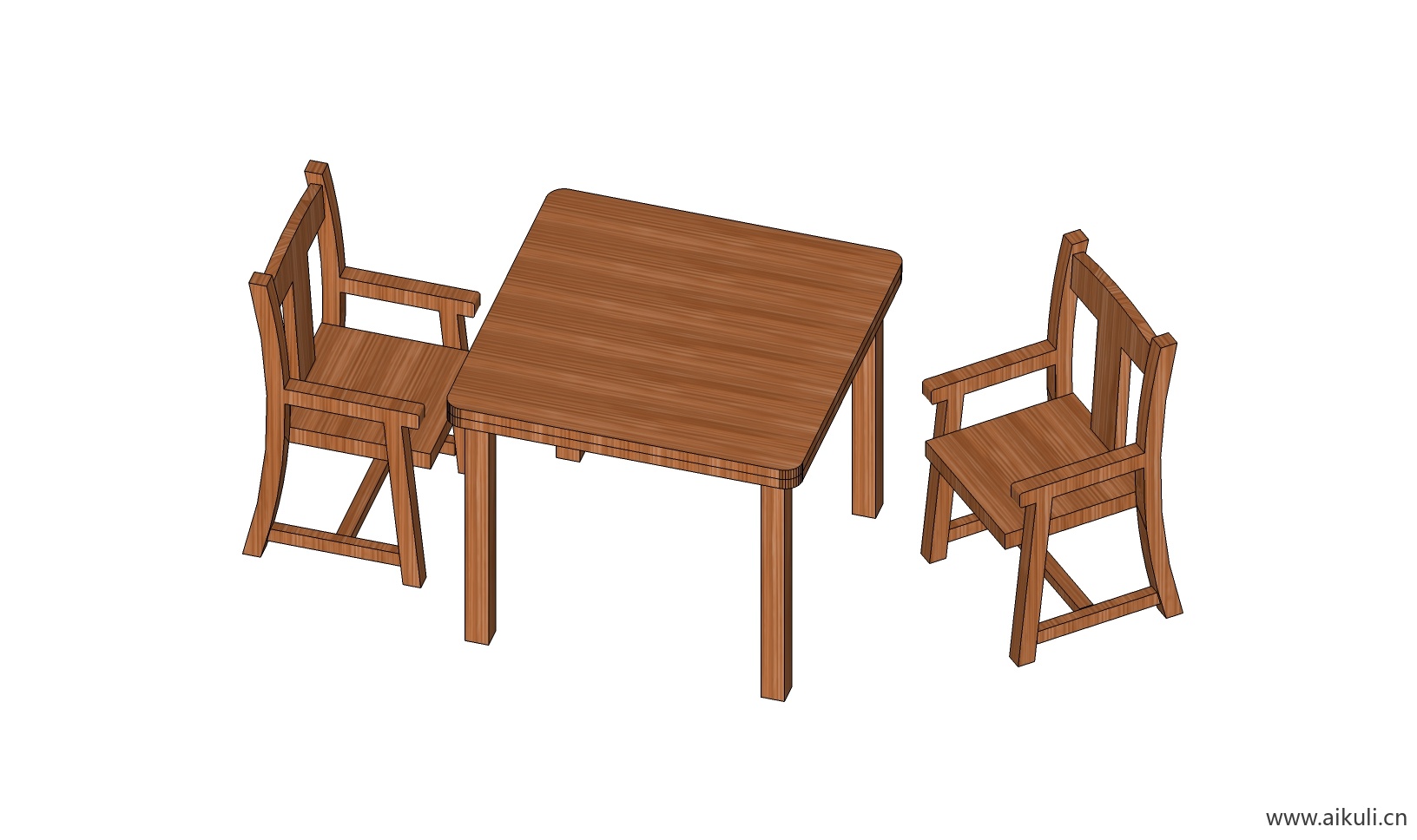 儿童桌椅 幼儿园桌椅设施S-SU模型