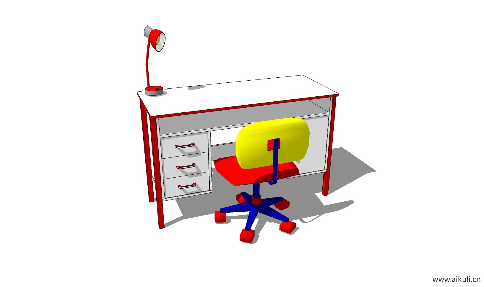 儿童桌椅 幼儿园桌椅设施F-SU模型