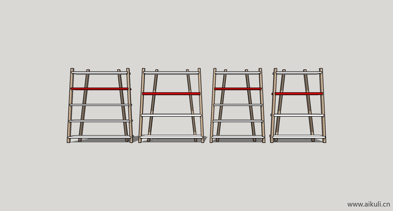 su模型墙柜 书架 异形书柜bookcasecd su素材