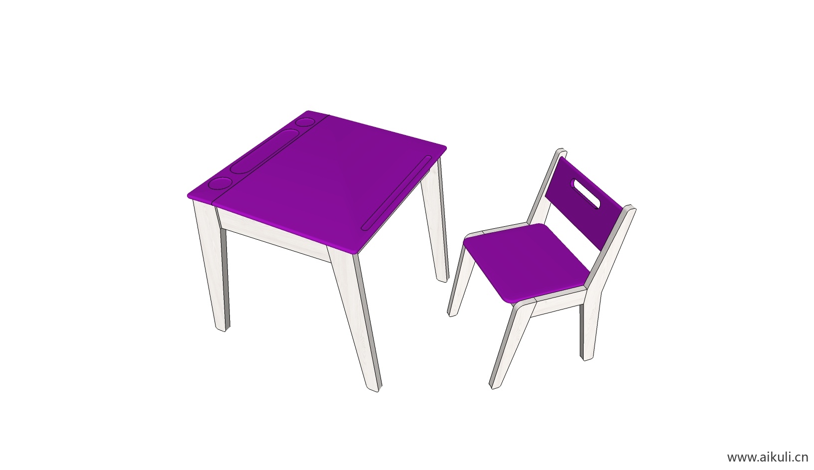 儿童桌椅 幼儿园桌椅设施BA-SU模型