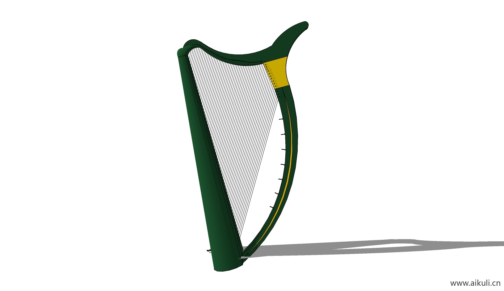 现代 唢呐 吉他 电子钢琴 手鼓 古代乐器G-SU免费模型