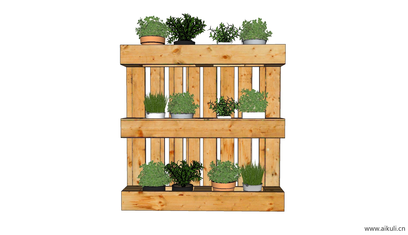 绿墙花架 拱门植物 植物墙 盆栽 盆景BK-su免费模型