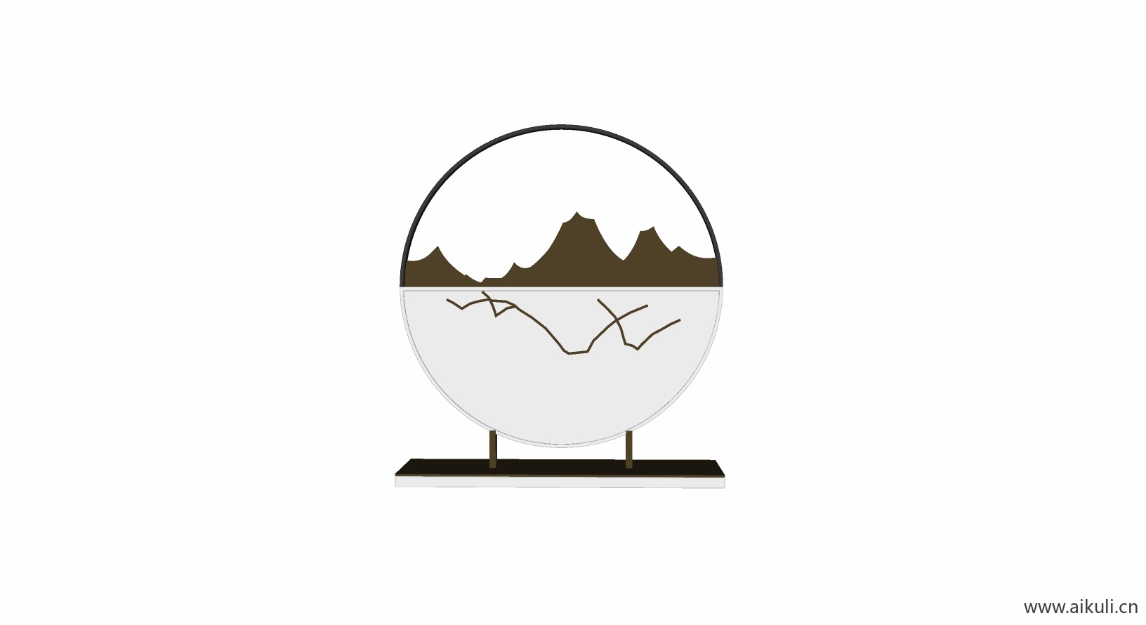 新中式摆件 SU4模型饰品