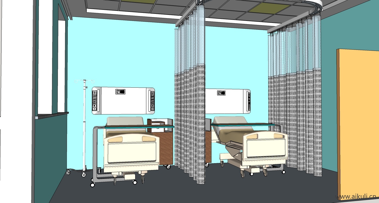 病床病房医疗 医疗设备设施hospital bedz su模型