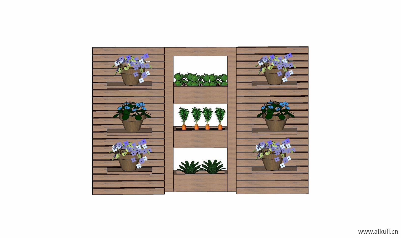 现代绿墙花架 拱门植物 植物墙 盆栽 盆景M-su免费模型