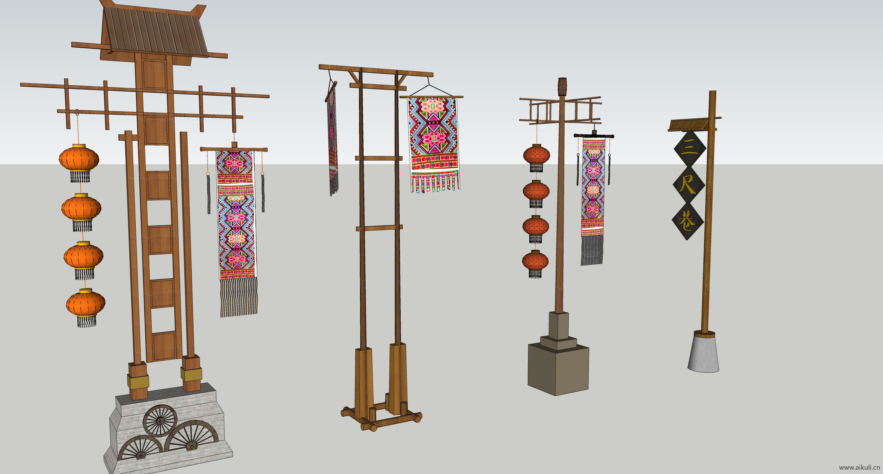 SU模型1装饰小品