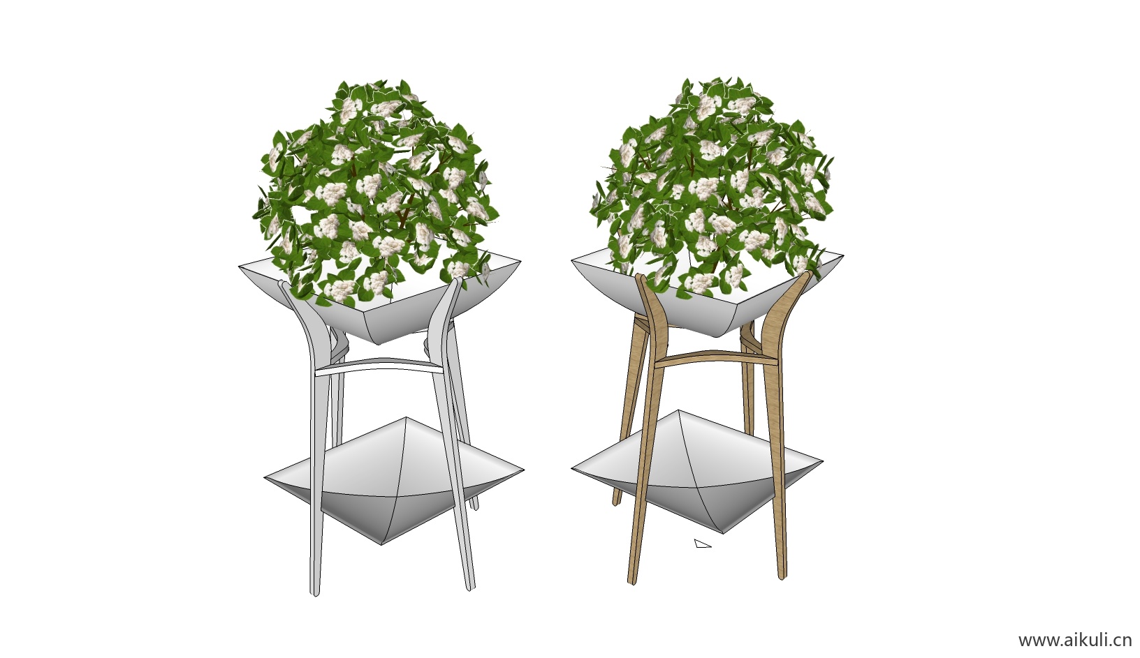 绿墙花架 拱门植物 植物墙 盆栽 盆景CH-su免费模型