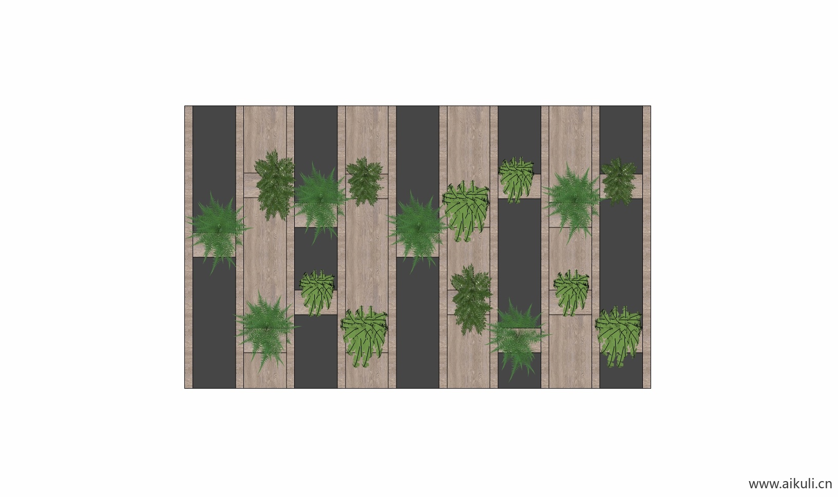 现代绿墙花架 拱门植物 植物墙 盆栽 盆景K-su免费模型