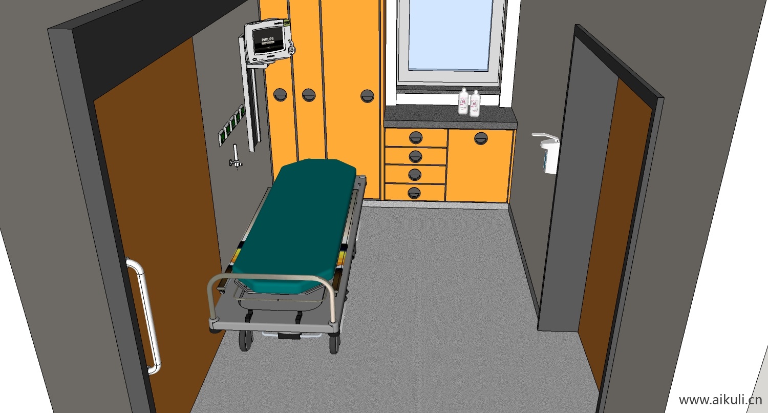 病床病房医疗 医疗设备设施hospital bedbd su模型