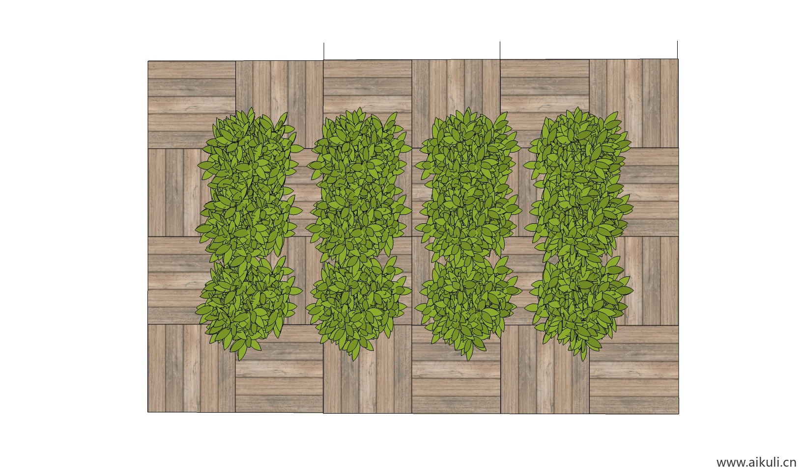 绿墙花架 拱门植物 植物墙 盆栽 盆景U-su免费模型