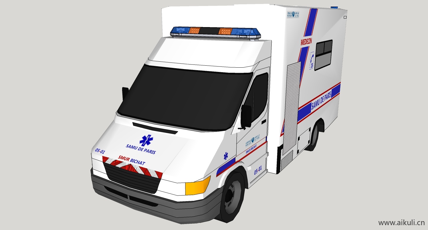 救护车急救医疗medicald su模型