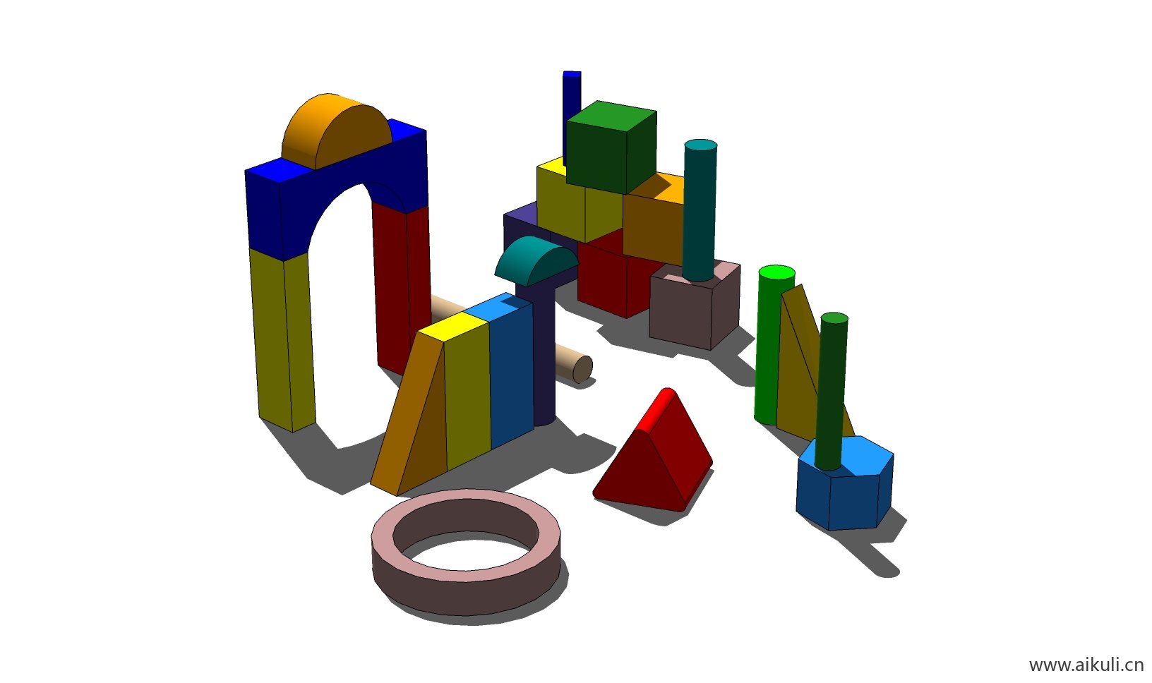 卡通玩具 现代幼儿园儿童玩具 教学设备W-SN模型