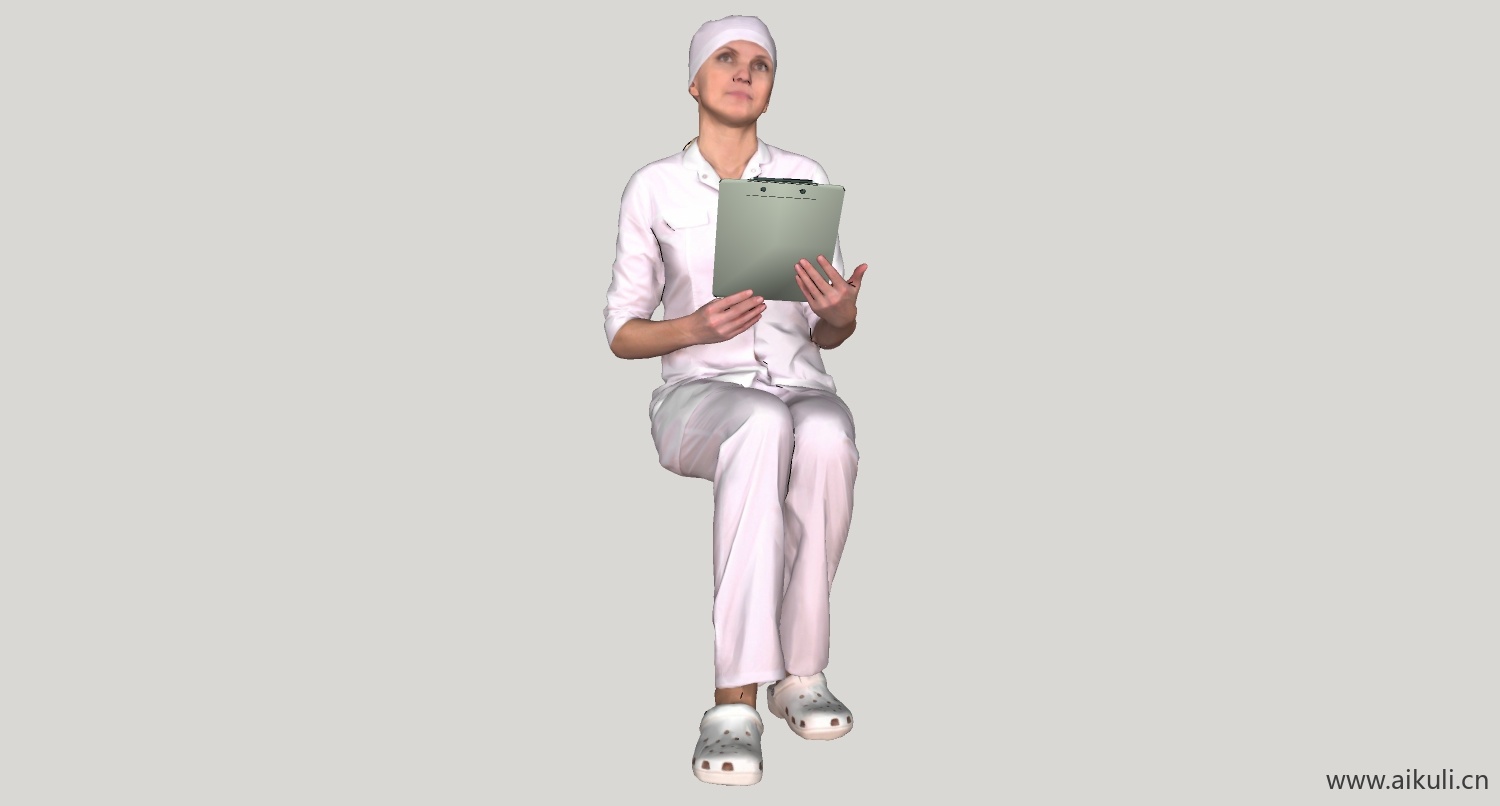 医护人员su模型素材 l-medical staff