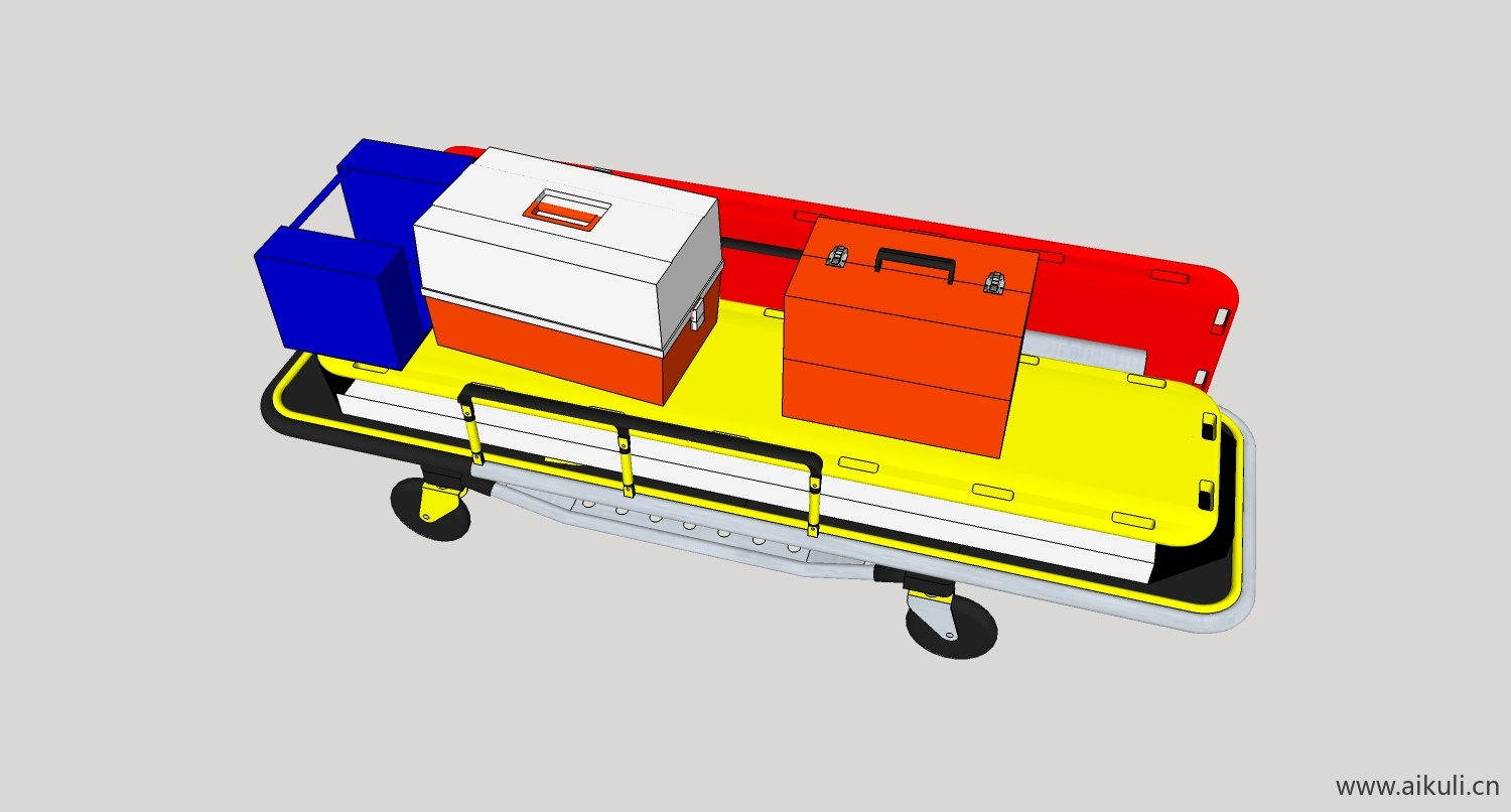 担架医疗medicald su模型素材