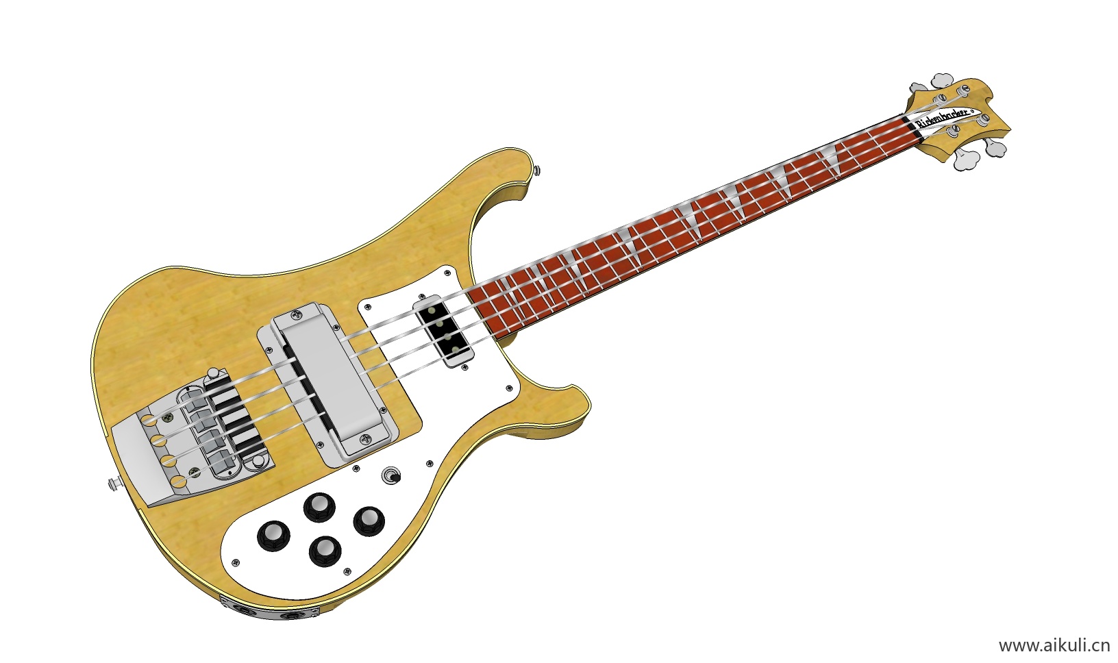 现代 唢呐 吉他 电子钢琴 手鼓 古代乐器BF-SU免费模型