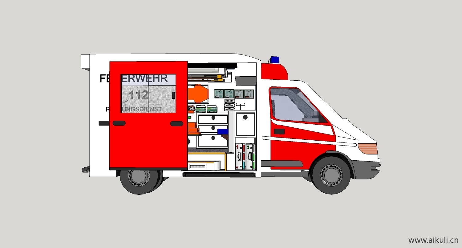 救护车急救医疗medicala su模型