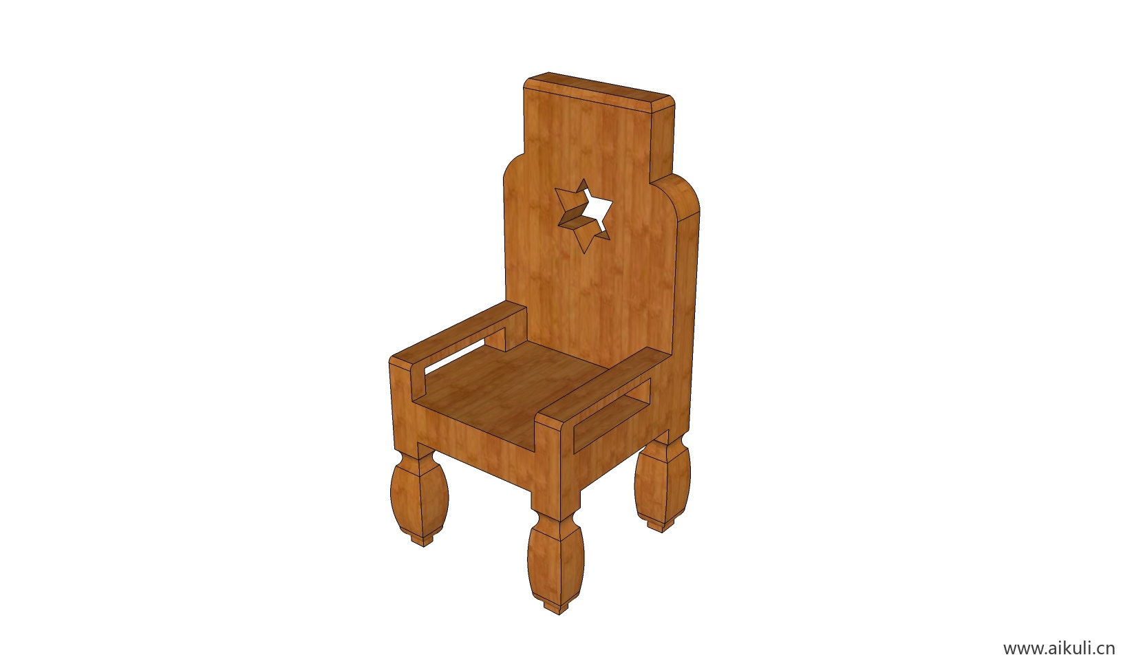 现代儿童卡通桌椅 幼儿园桌椅设施BK-SU模型