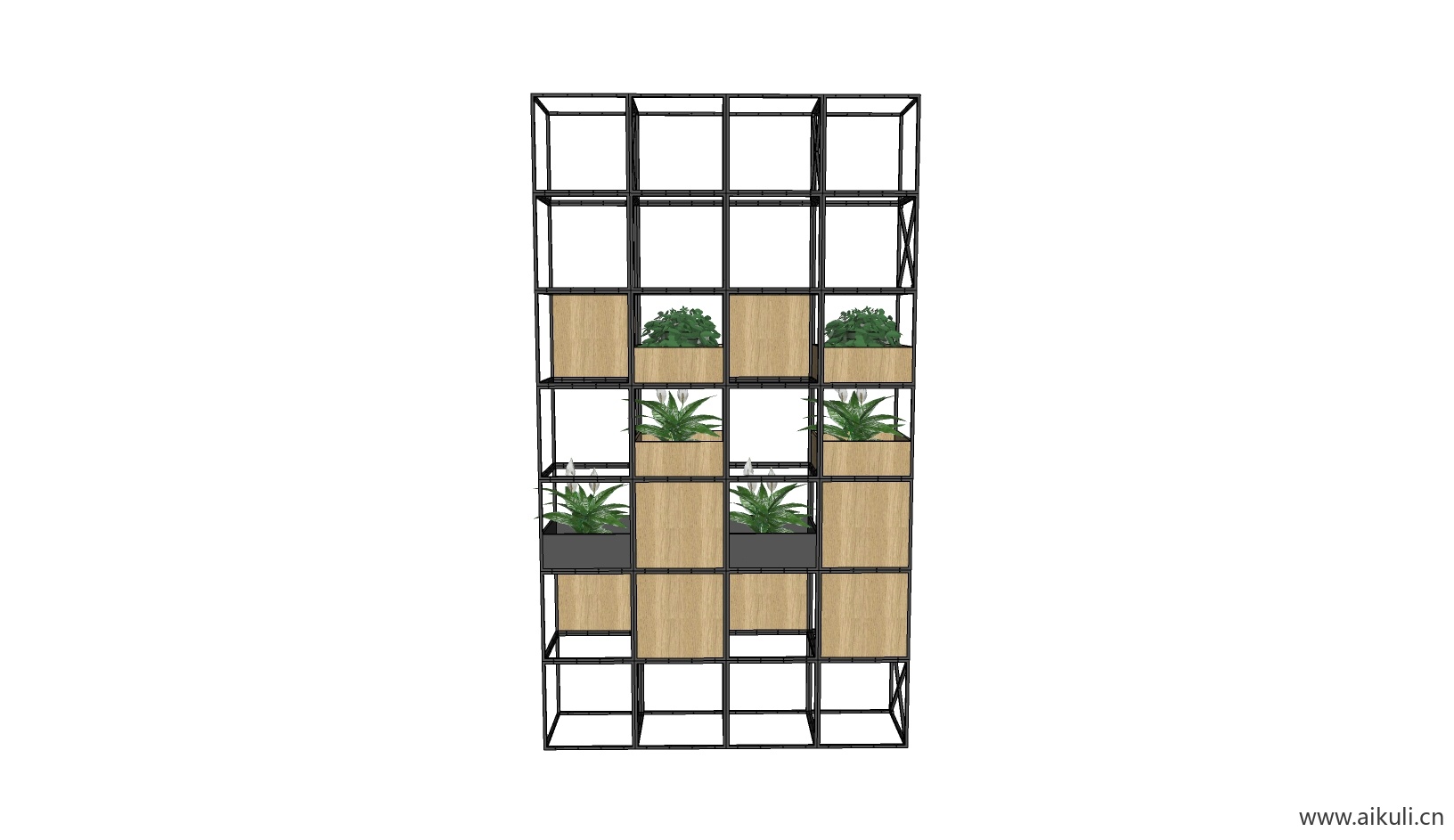 现代绿墙花架 拱门植物 植物墙 盆栽 盆景C-su免费模型