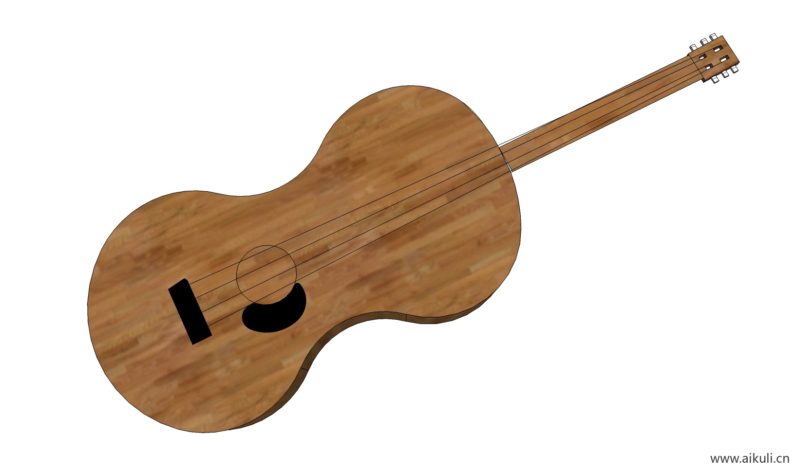 现代 唢呐 吉他 电子钢琴 手鼓 古代乐器BZ-SU免费模型